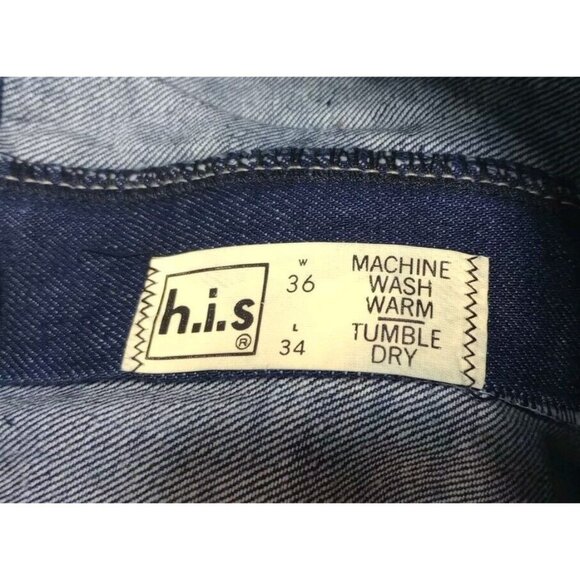 H.I.S Fashion Men's Jean Size 36x32 Dark Wash New - Picture 5 of 10